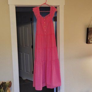 Long pink dress